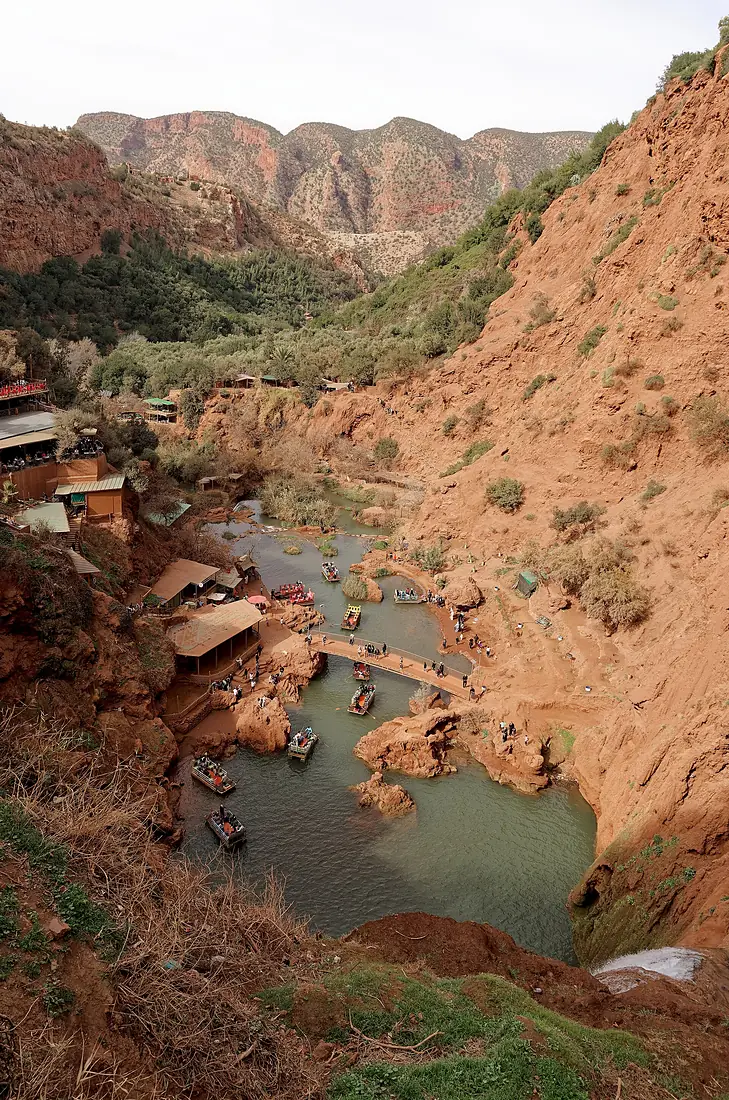 Lake below Ouzoud Falls, Morocco, 20250126 1402 7475