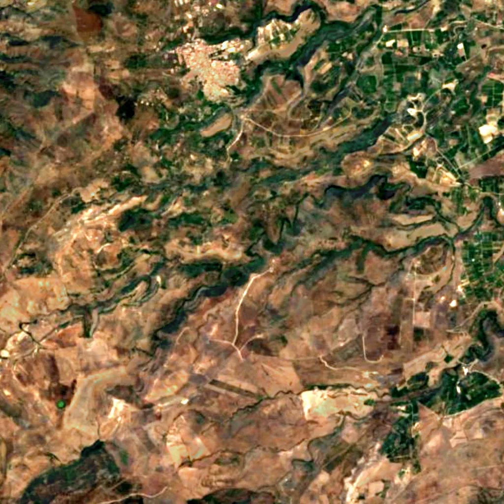 Oxena falls seen from above (Sentinel-2)