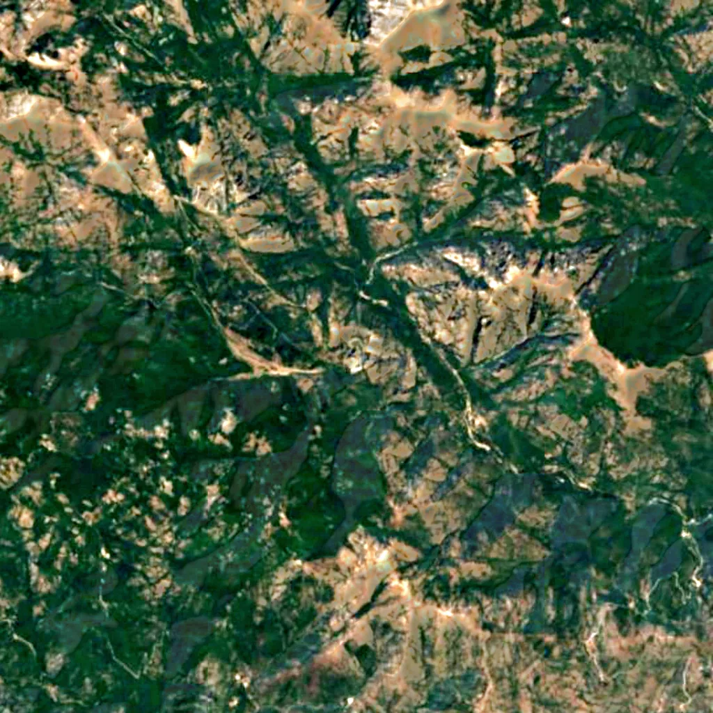 Piscina Irgas seen from above (Sentinel-2)