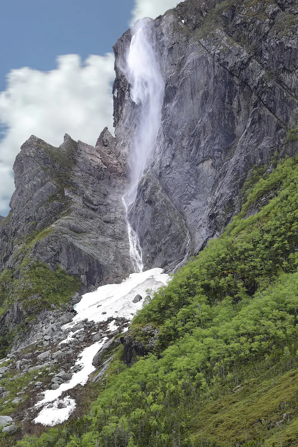 Western Brook Pond Pissing Mare Falls