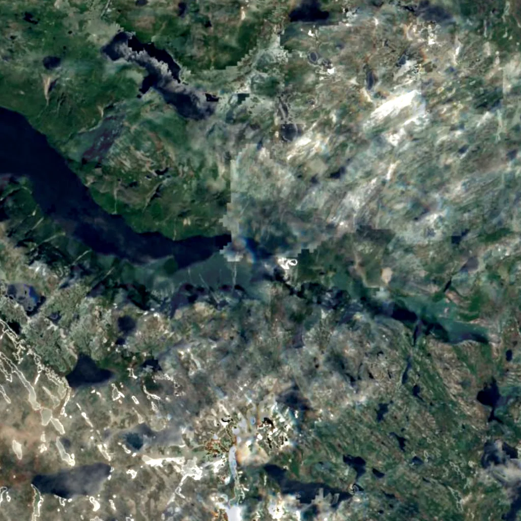 Pissing Mare Falls seen from above (Sentinel-2)