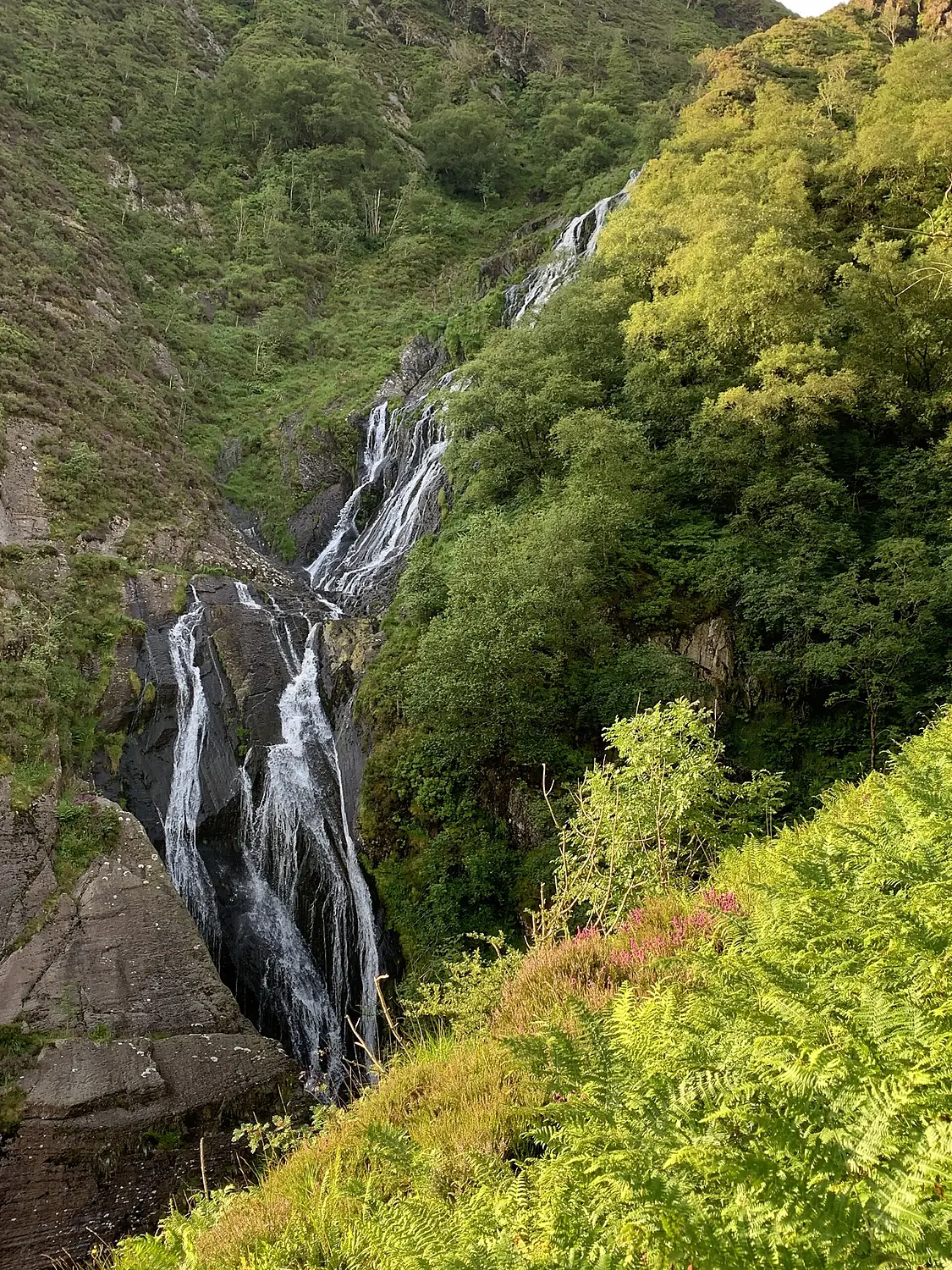 Pistyll y Llyn close-up