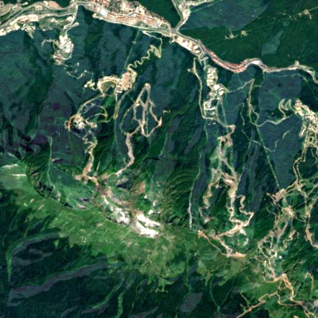 Polikarya seen from above (Sentinel-2)