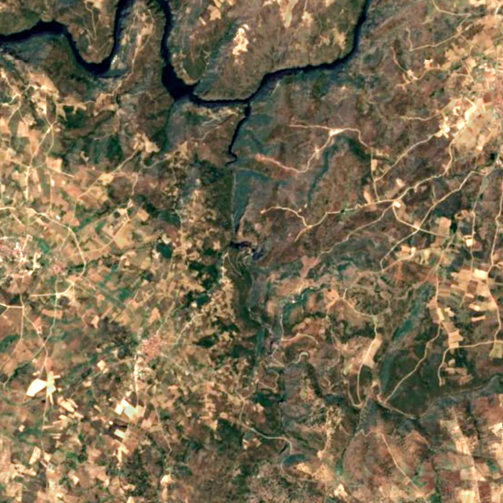 Pozo de los Humos seen from above (Sentinel-2)