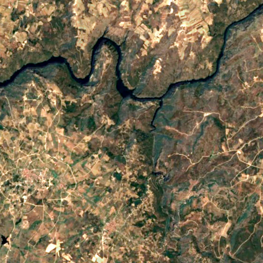 Pozo de los Lirios seen from above (Sentinel-2)