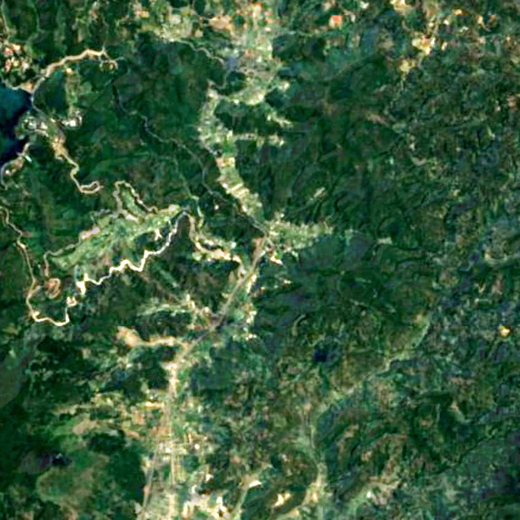 Prenn Falls seen from above (Sentinel-2)