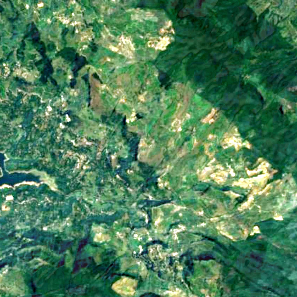 Ramboda Falls seen from above (Sentinel-2)