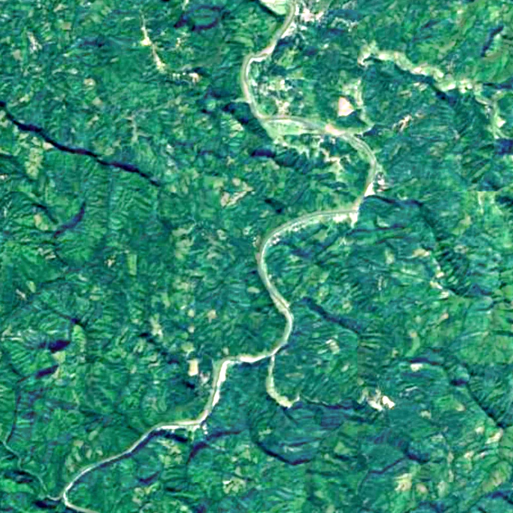 Rijuk Waterfall seen from above (Sentinel-2)