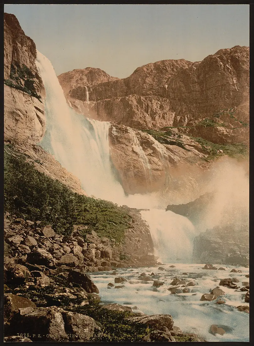 Skjeggedalsfos, I, Odde (i.e. Odda), Hardanger Fjord, Norway-LCCN2001699495