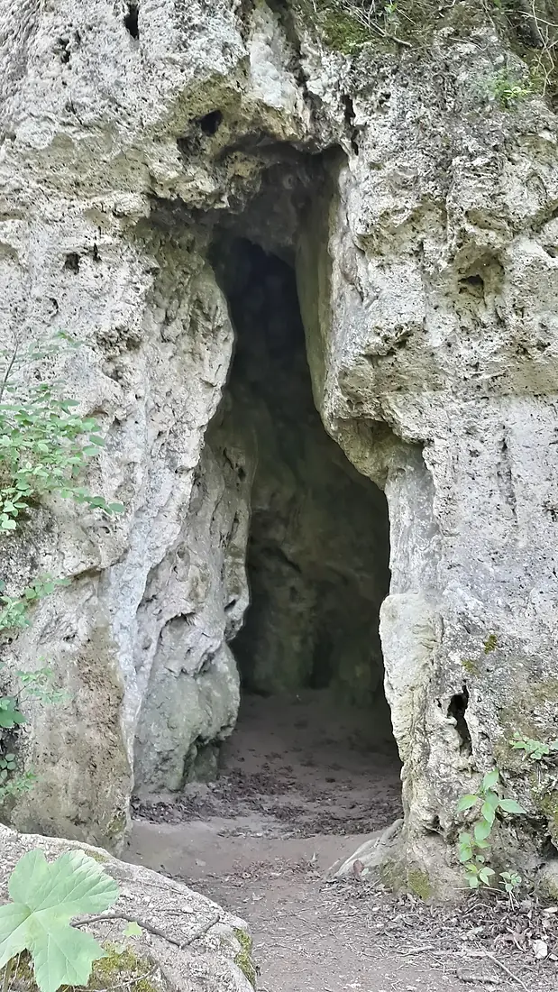 Cave beside of Ripaljka waterfall
