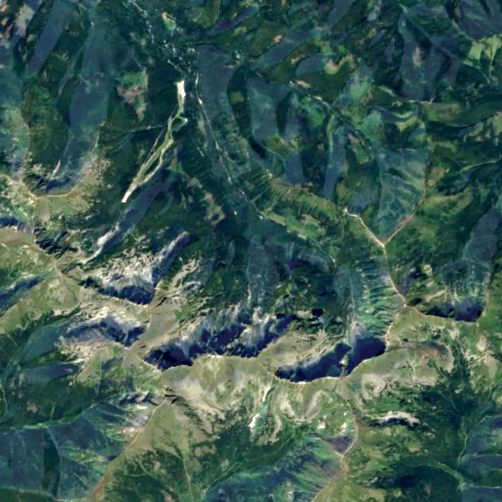 Roháčsky vodopád seen from above (Sentinel-2)