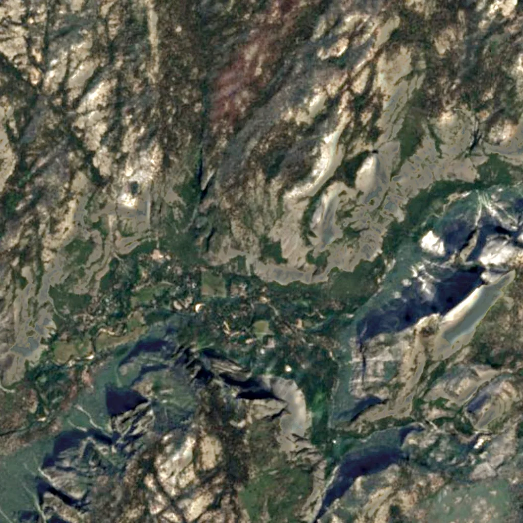 Royal Arch Cascade seen from above (Sentinel-2)