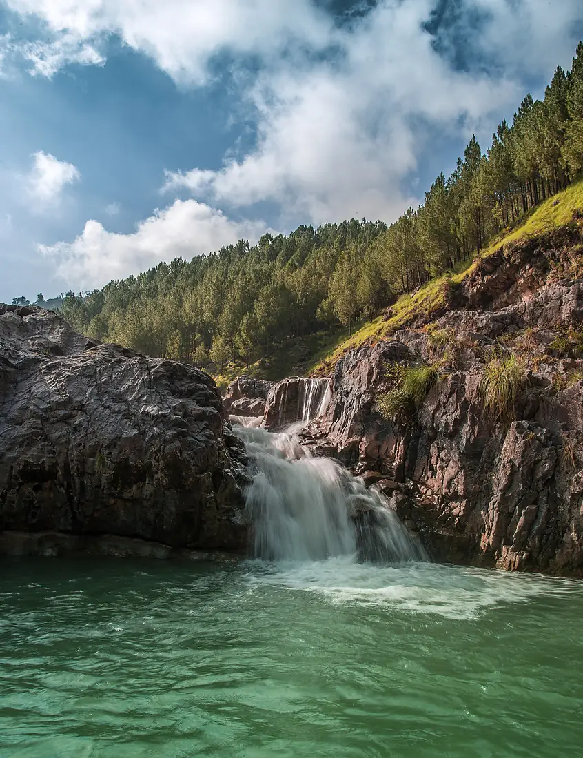 Morality with cosmos - Beautiful Sajikot Waterfall, also known as Hazara waterfall