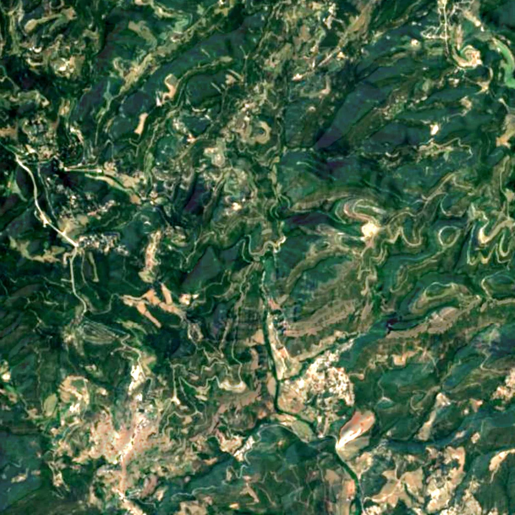 Salt d'aigua del Tenes seen from above (Sentinel-2)
