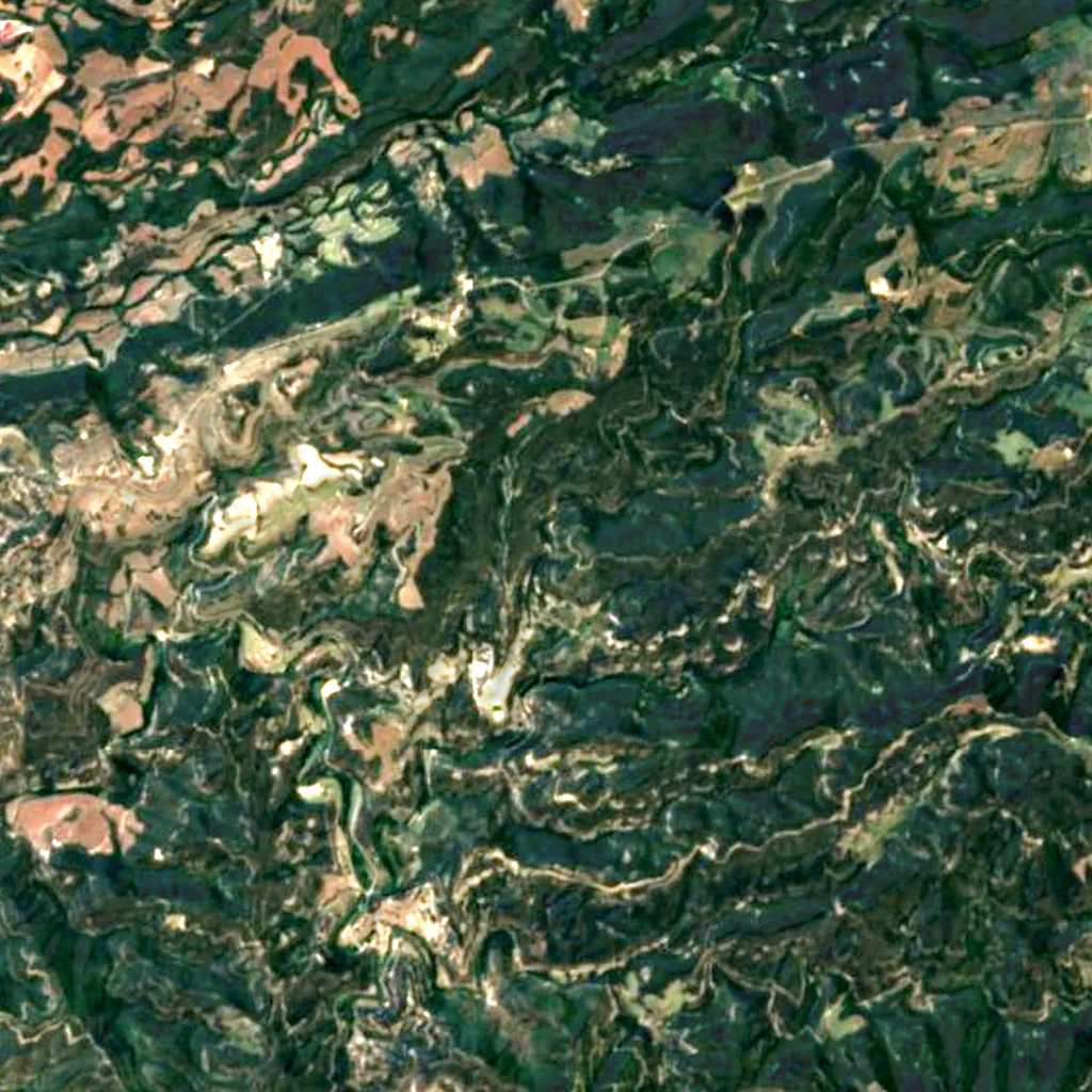 Salt de la Baga Cerdana seen from above (Sentinel-2)