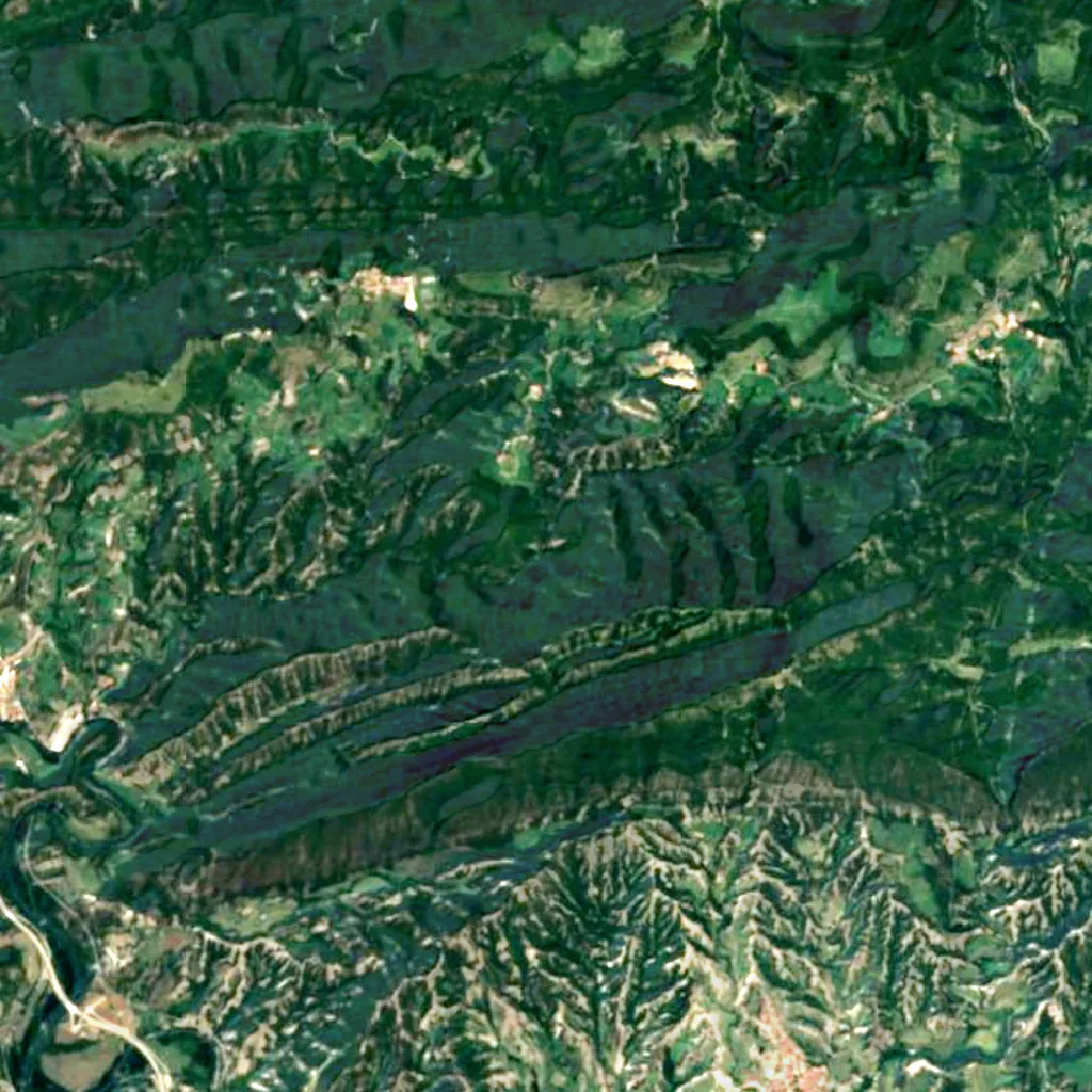 Salt del Mir seen from above (Sentinel-2)