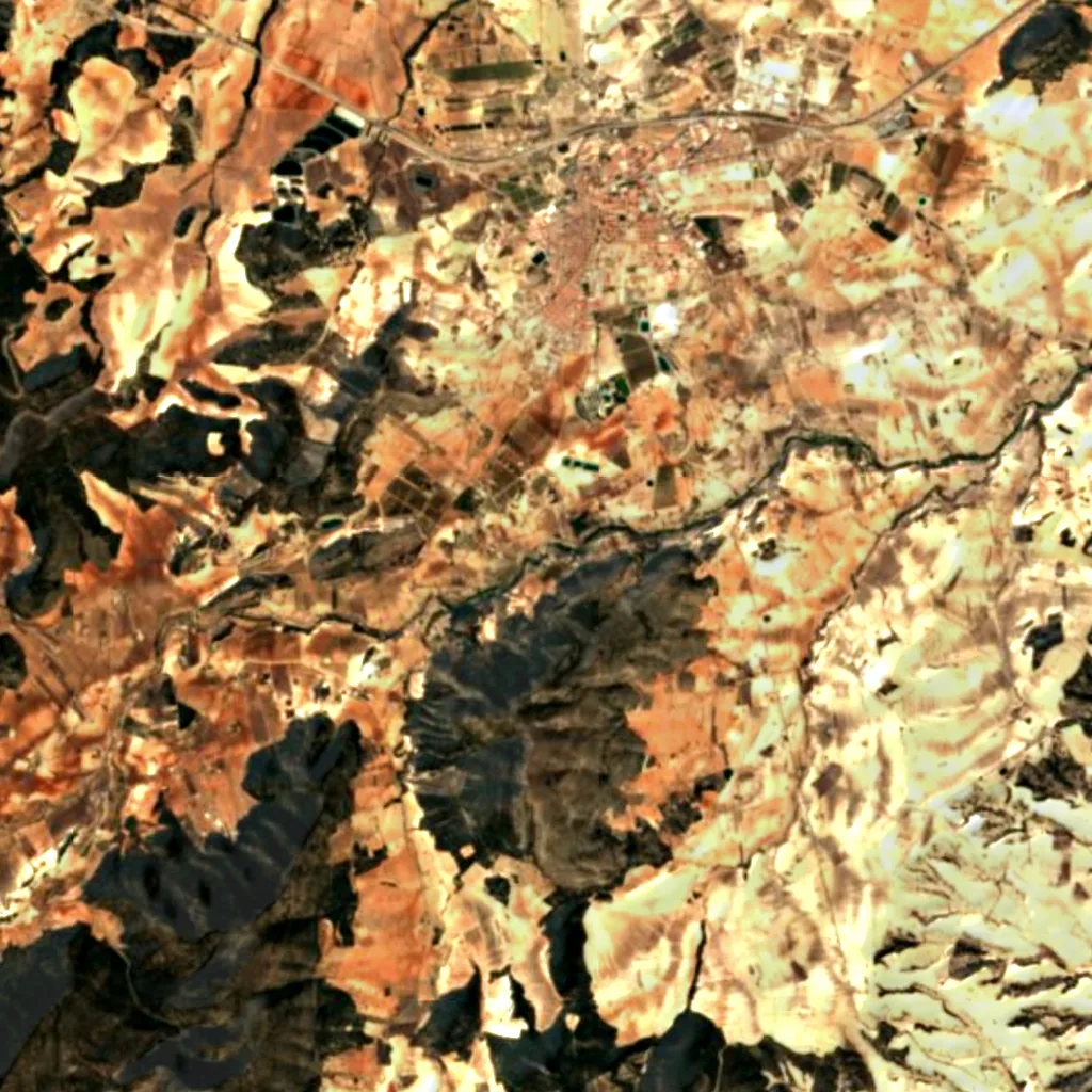 Salto del Usero seen from above (Sentinel-2)