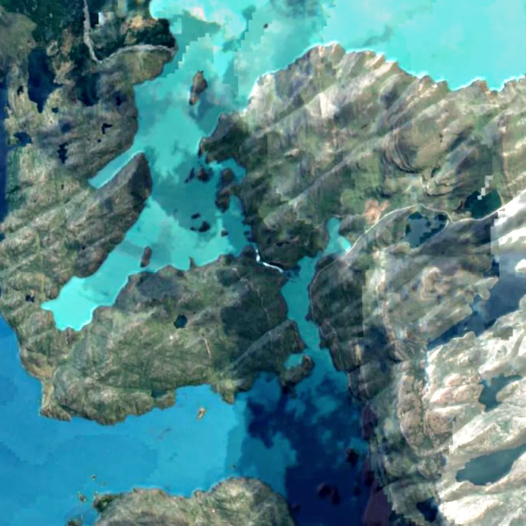 Salto Grande seen from above (Sentinel-2)