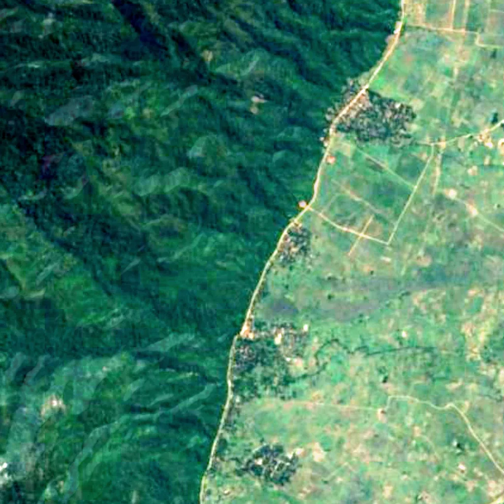Sanje Falls seen from above (Sentinel-2)