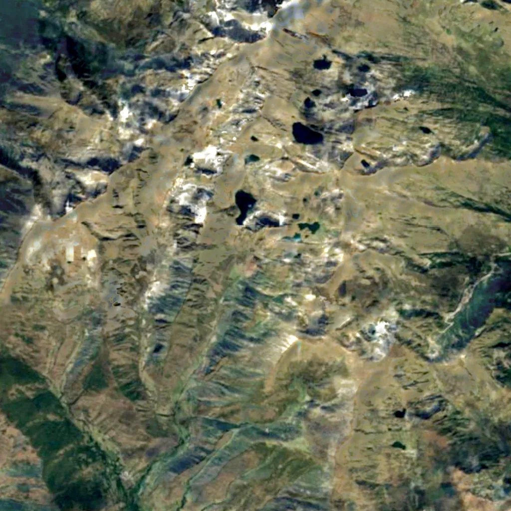 Sartari waterfall seen from above (Sentinel-2)