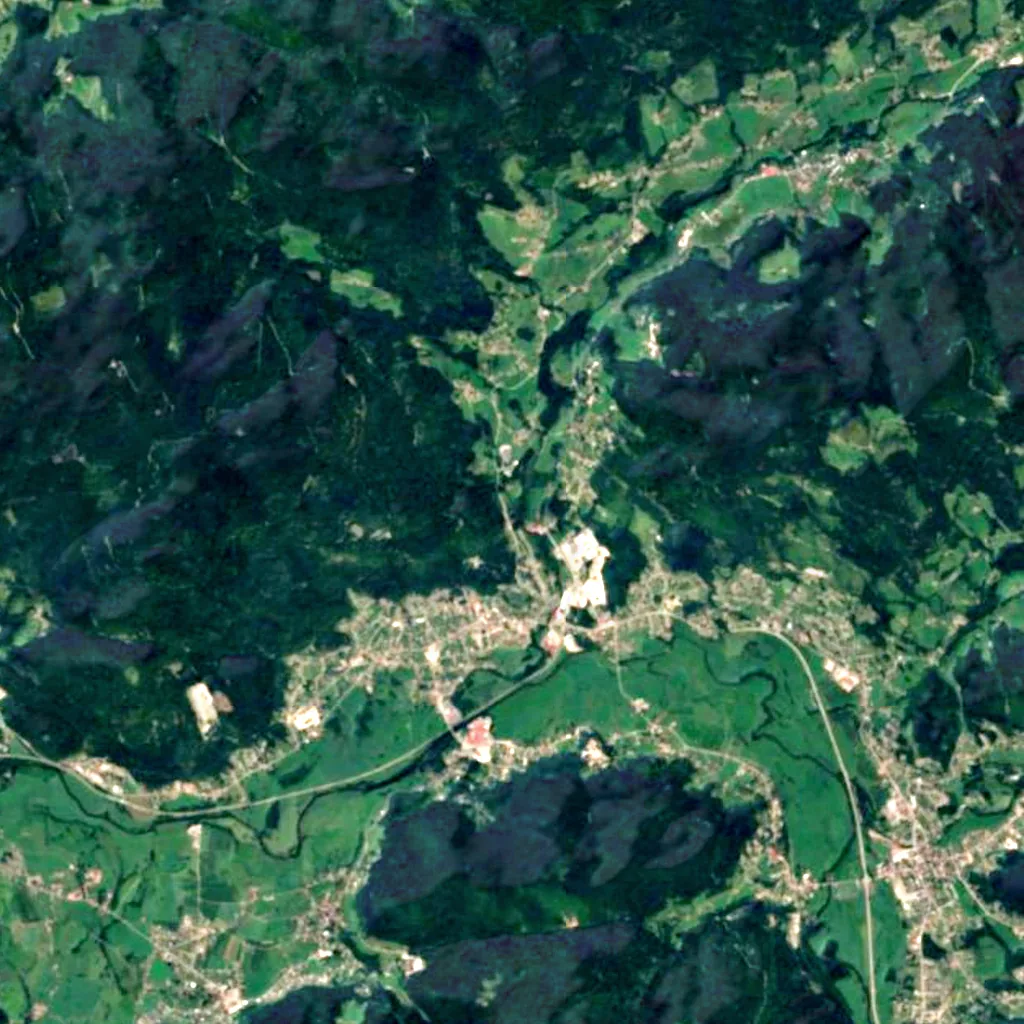 Saut de la Cuve seen from above (Sentinel-2)