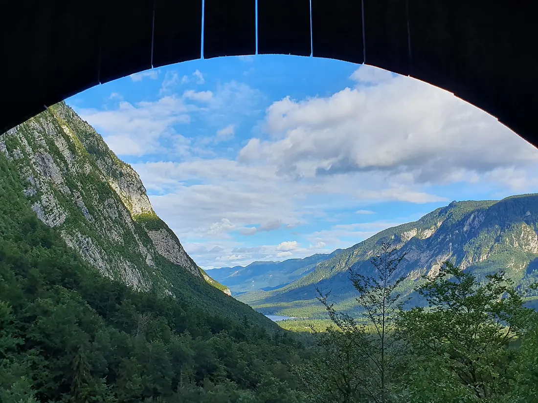 2025 View from Savica waterfall towards the lake