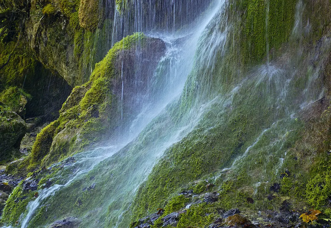 Impression vom Naturdenkmal Schleierfälle im Ammerschlucht