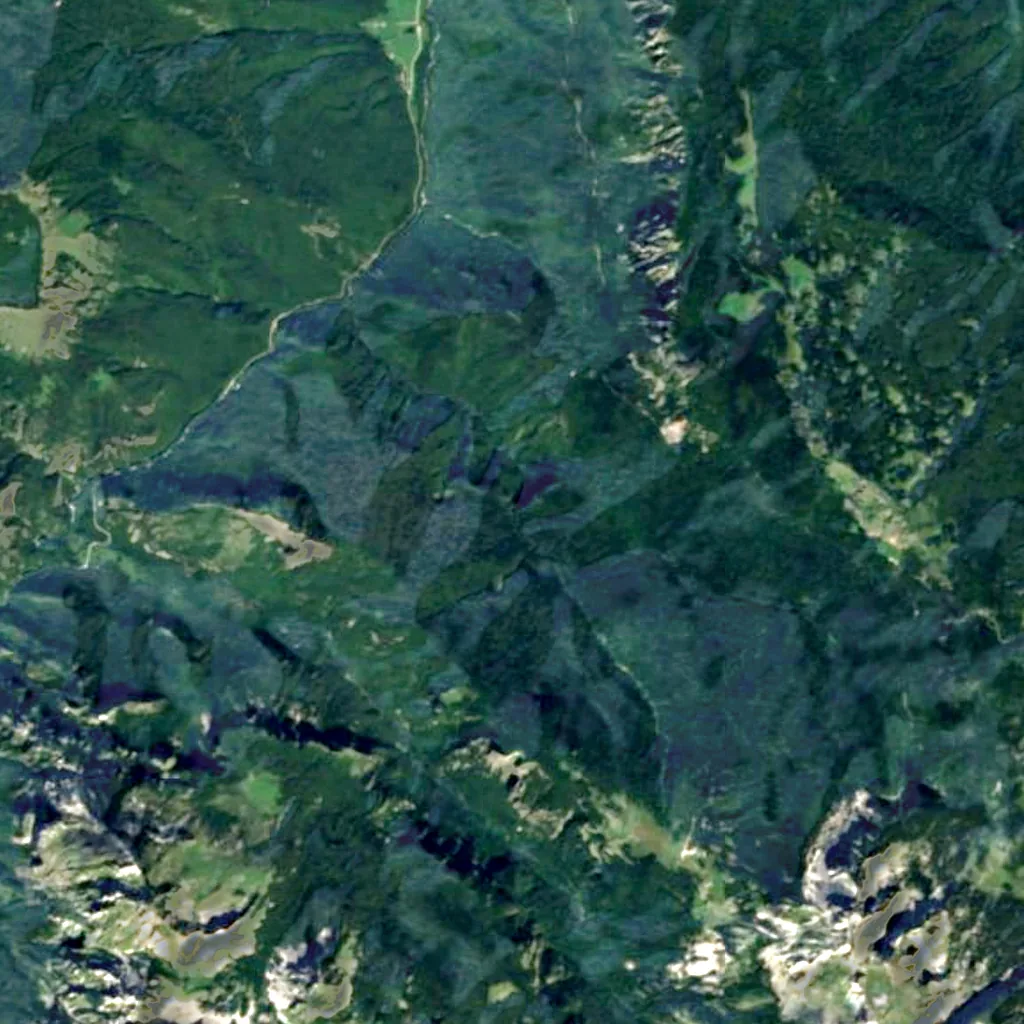 Skakavac Waterfall seen from above (Sentinel-2)