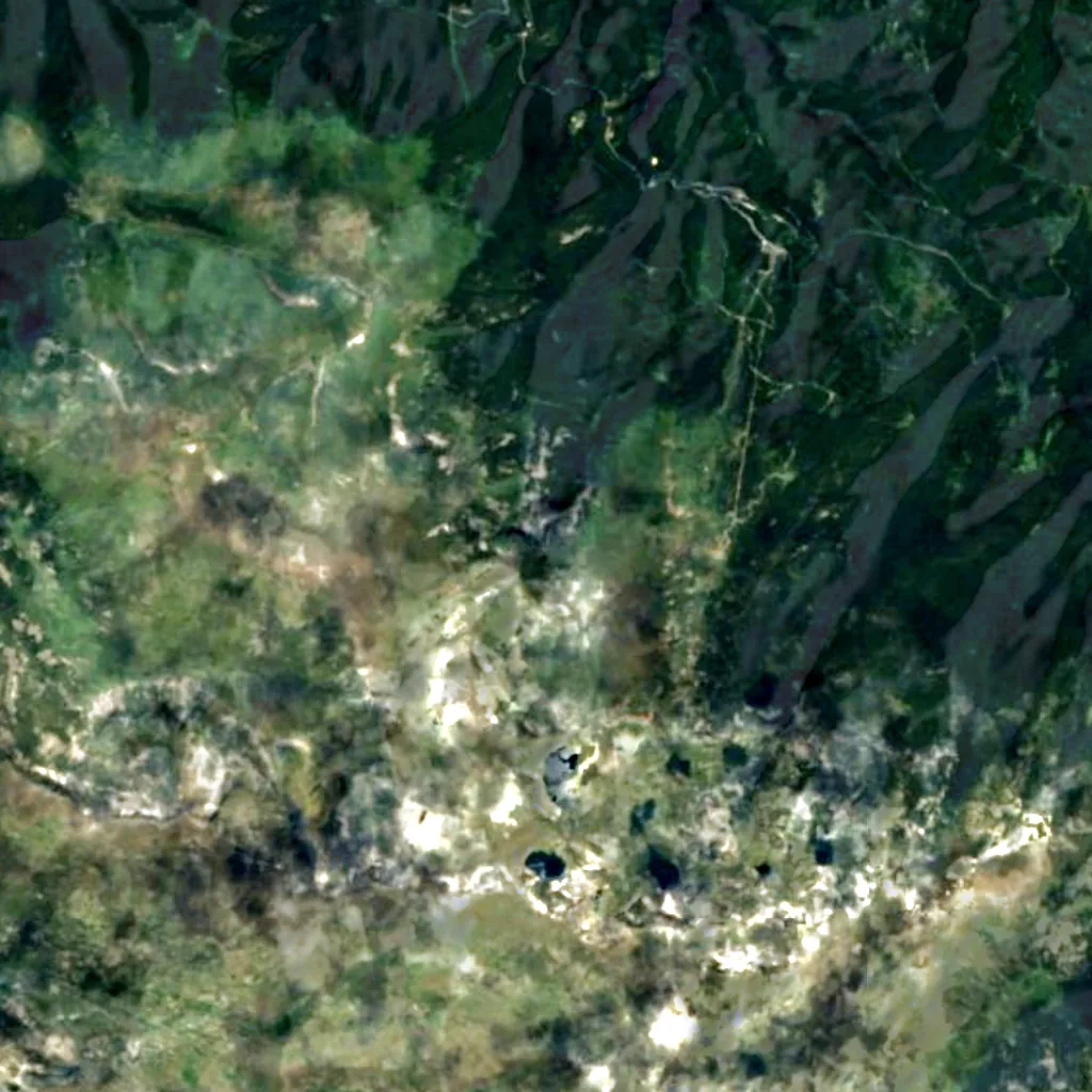 Skakavitsa Waterfall seen from above (Sentinel-2)