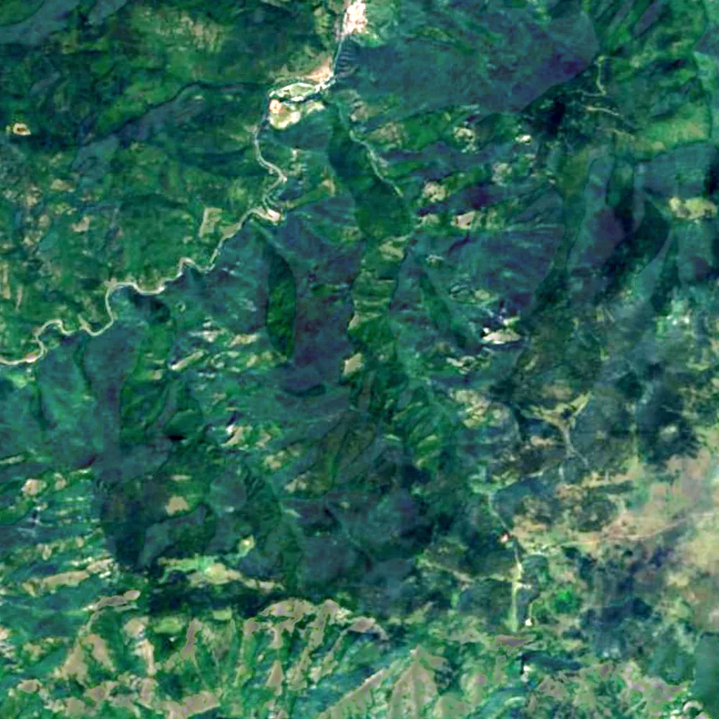 Slivodolsko padalo seen from above (Sentinel-2)