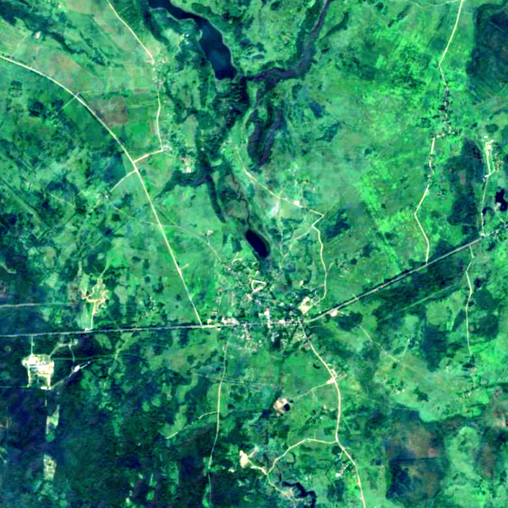 Slovensky Springs seen from above (Sentinel-2)