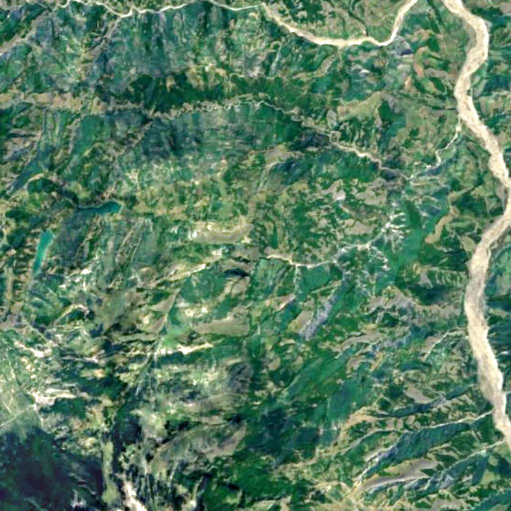 Sotira Waterfalls seen from above (Sentinel-2)