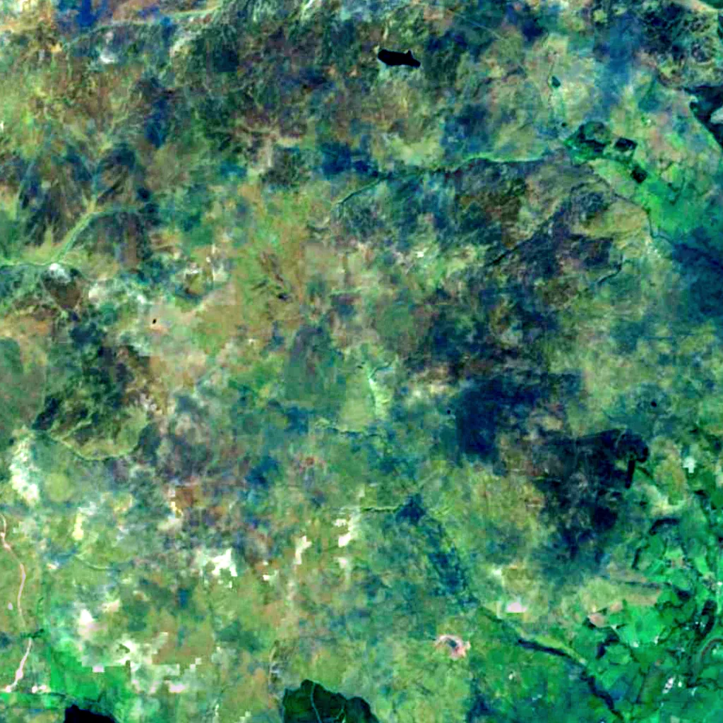 Spout of Garnock seen from above (Sentinel-2)