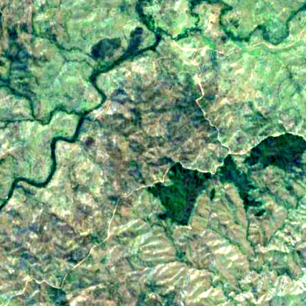 Surprise Creek Falls seen from above (Sentinel-2)