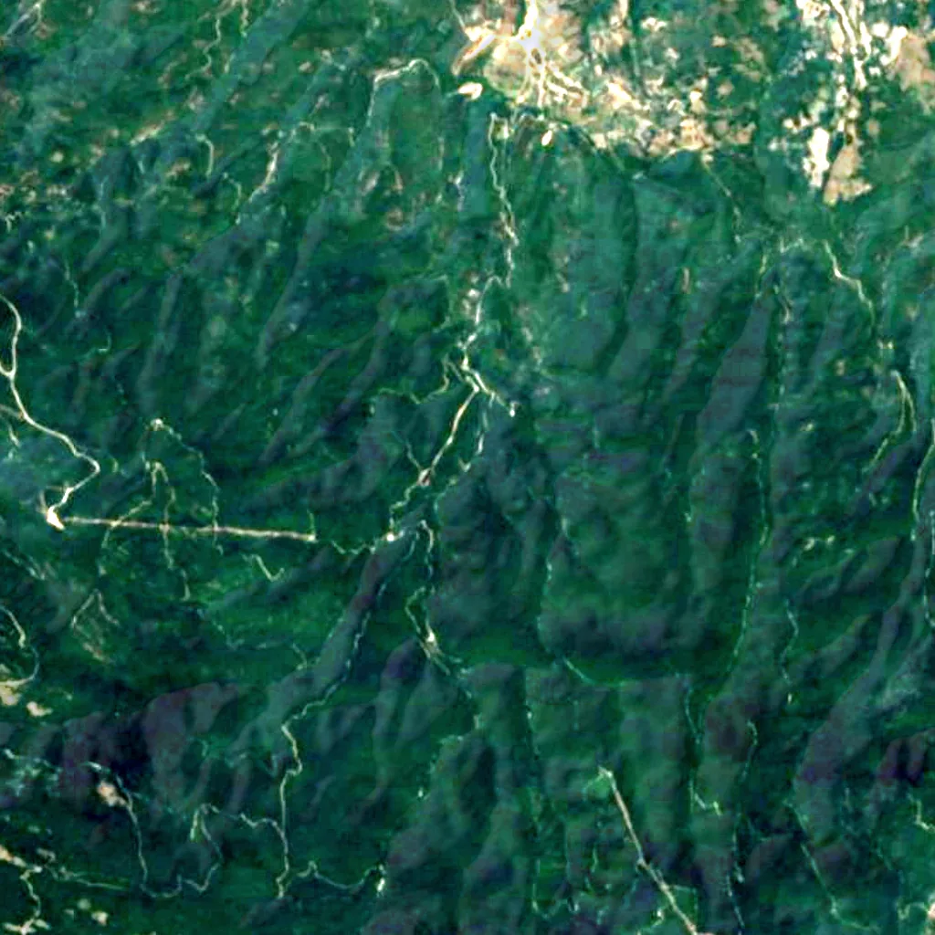 Suuçtu Waterfall seen from above (Sentinel-2)