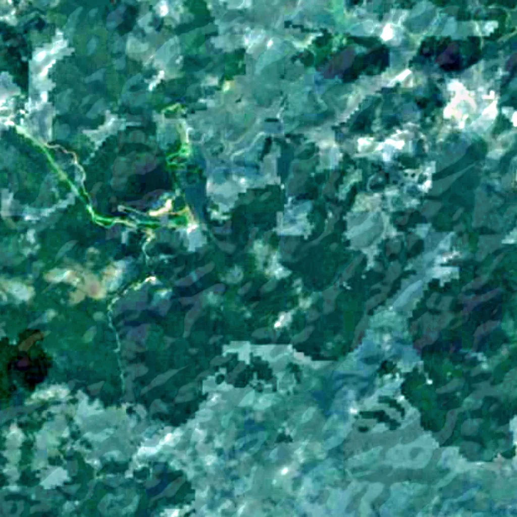 Tchimbélé seen from above (Sentinel-2)