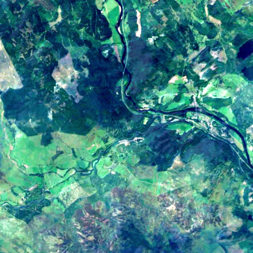 The Hermitage seen from above (Sentinel-2)