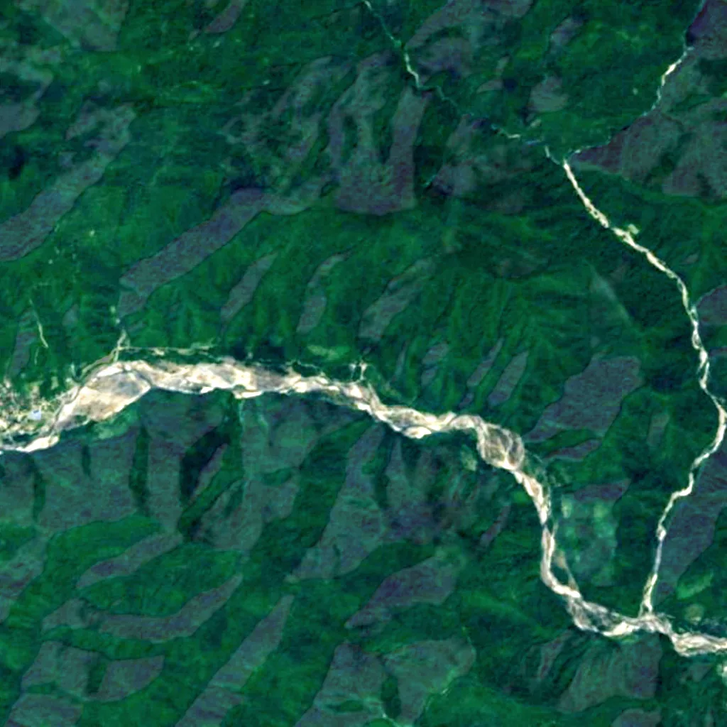Thirty three Waterfalls seen from above (Sentinel-2)