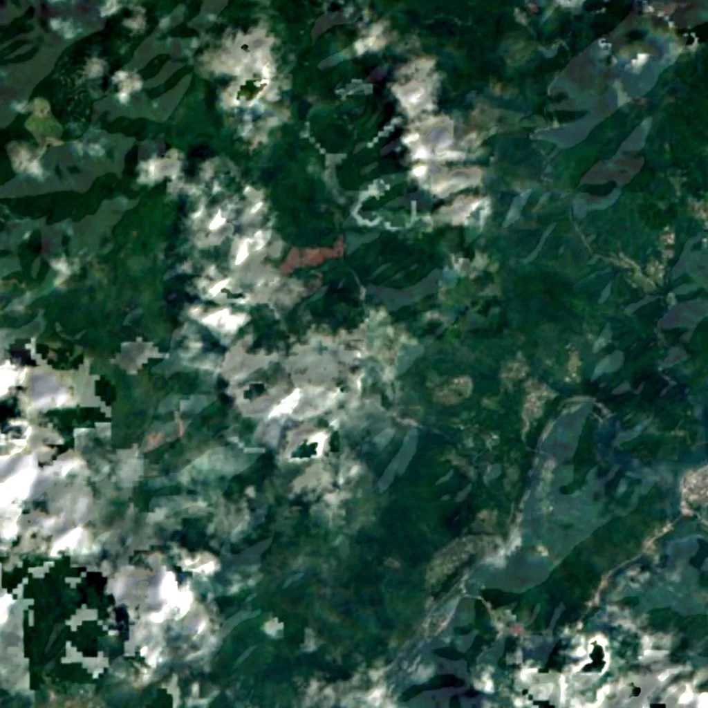 Todoro Falls seen from above (Sentinel-2)