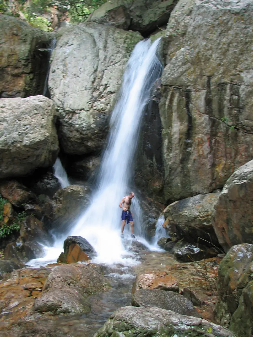 India - Tada Trek 2 - 006 - me checking out the 1st falls (1981017313)