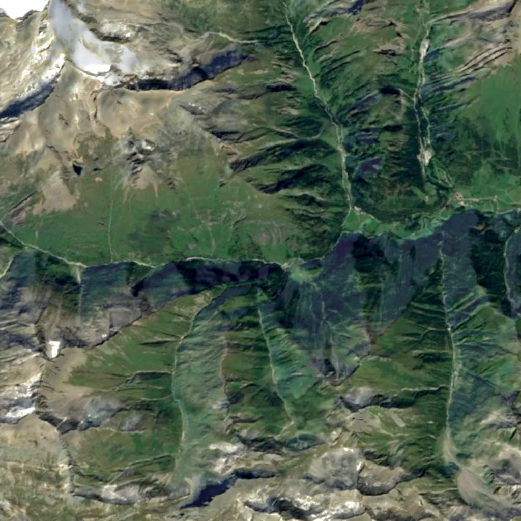 Umbal falls seen from above (Sentinel-2)