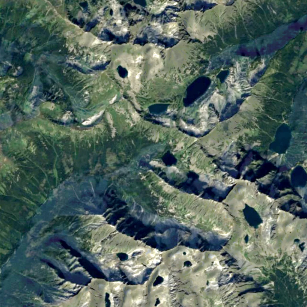 Vajanského vodopád seen from above (Sentinel-2)