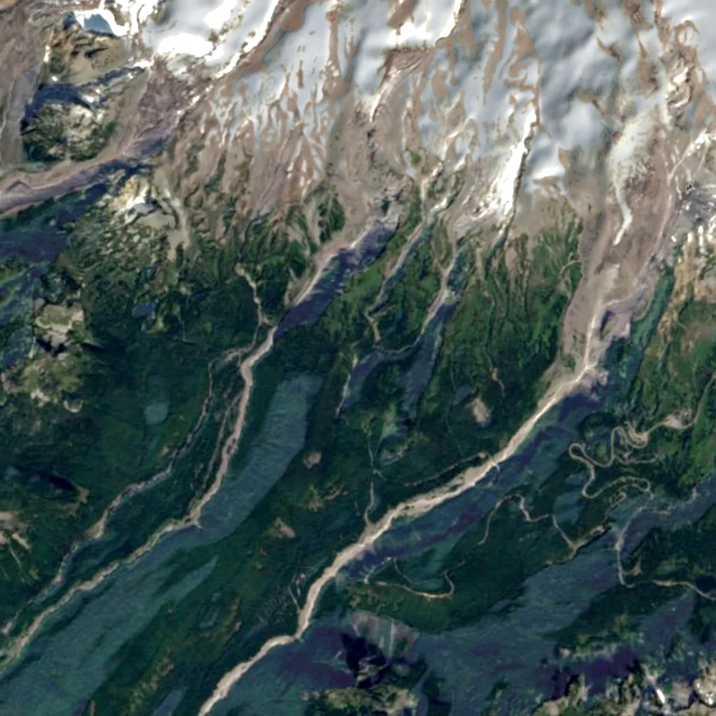 Van Trump Falls seen from above (Sentinel-2)