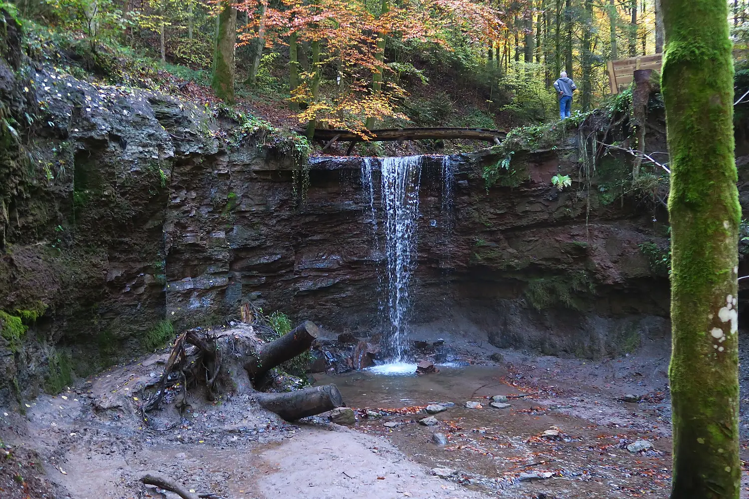 Murrhard Vorderer-Hörschbach-Wasserfall 2021