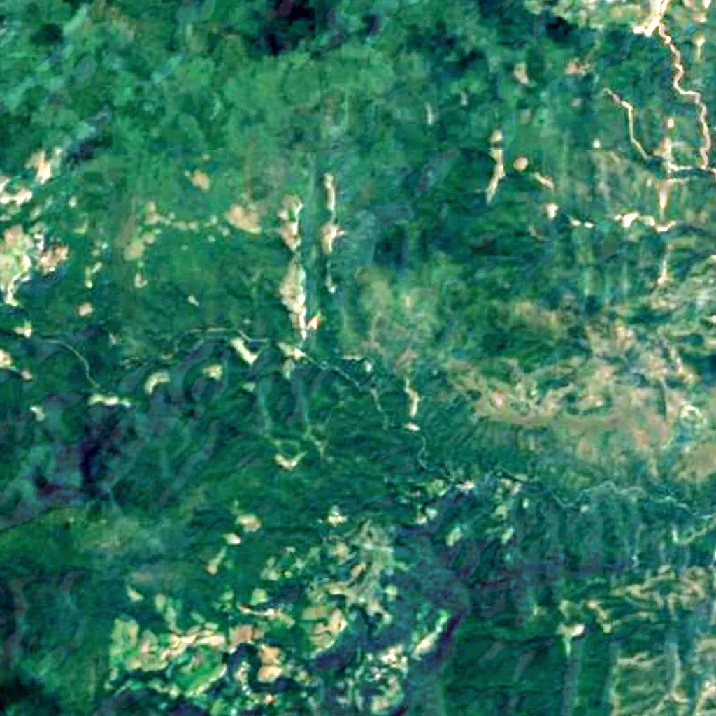 Wachirathan Falls seen from above (Sentinel-2)