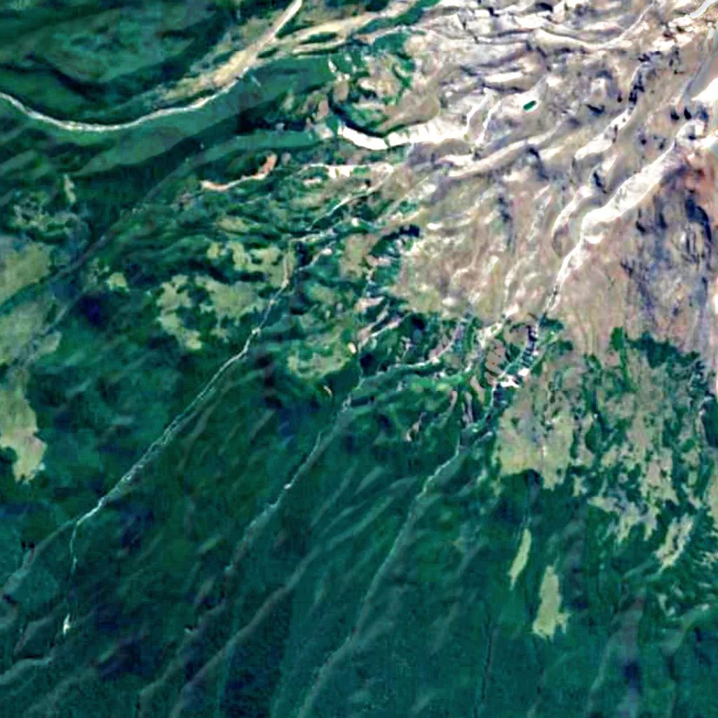 Waitonga Falls seen from above (Sentinel-2)