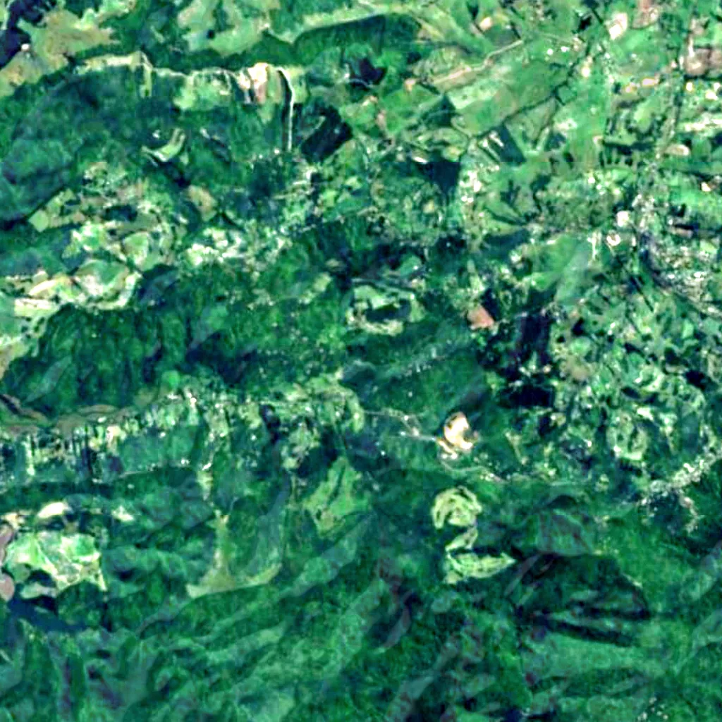 Waitoru Falls seen from above (Sentinel-2)