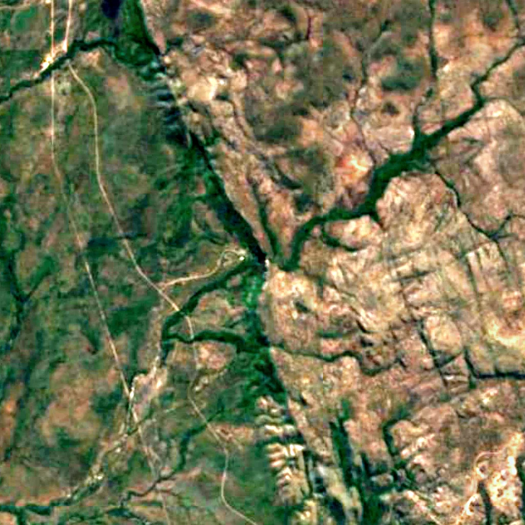 Wangi Falls seen from above (Sentinel-2)
