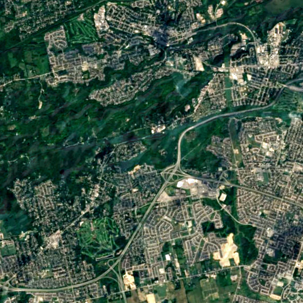 Washboard Falls seen from above (Sentinel-2)