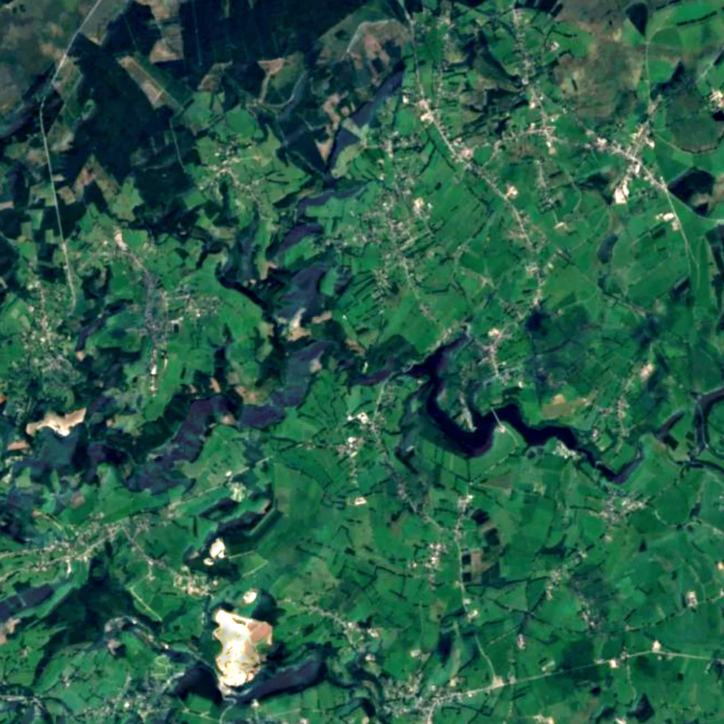 Waterfall of Reinhardstein seen from above (Sentinel-2)